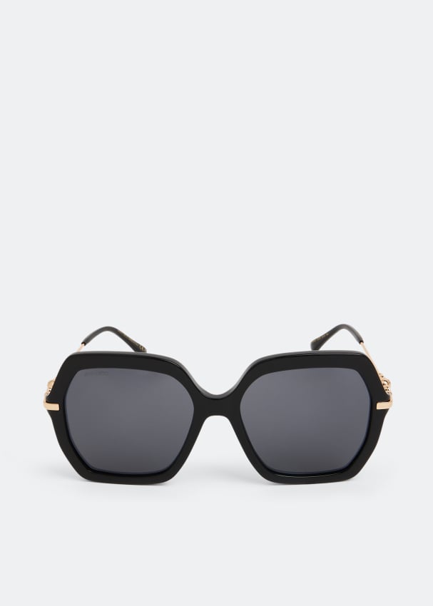 Солнечные очки JIMMY CHOO Esther sunglasses, черный солнечные очки jimmy choo auri sunglasses черный