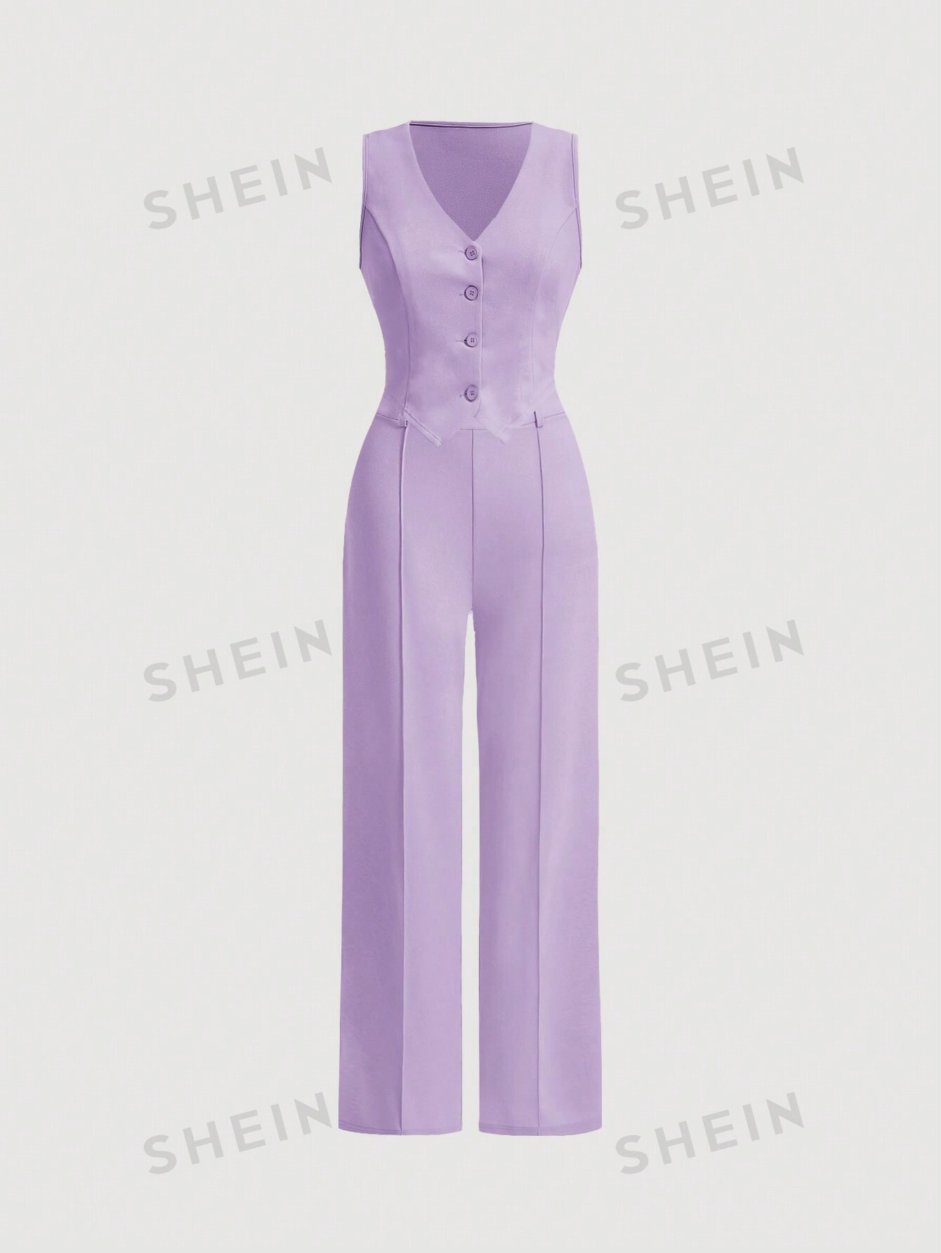 SHEIN MOD Черный Date Night с пряжкой спереди, сиреневый фиолетовый фото
