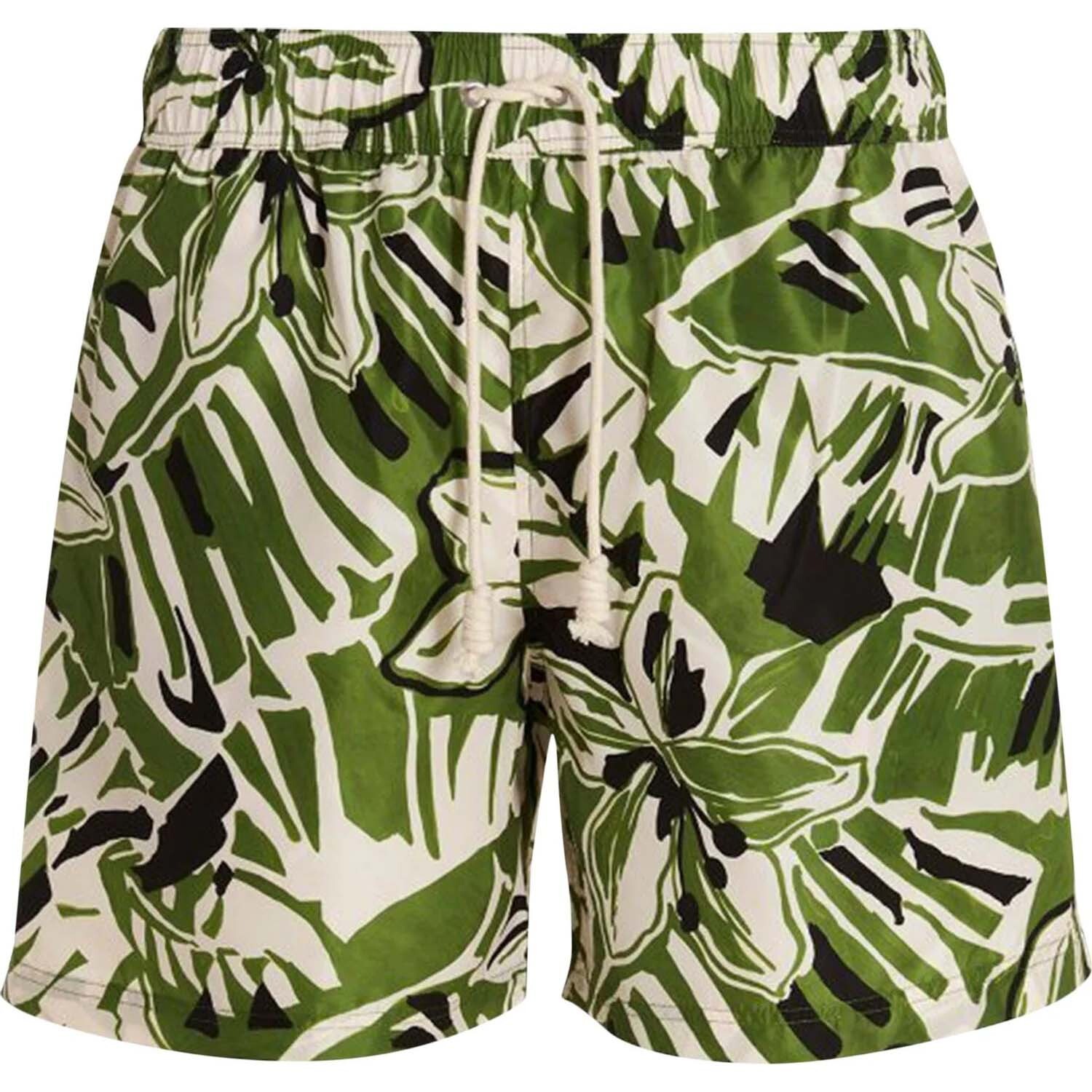 

Шорты для плавания Palm Angels Floral Print Drawstring, зеленый