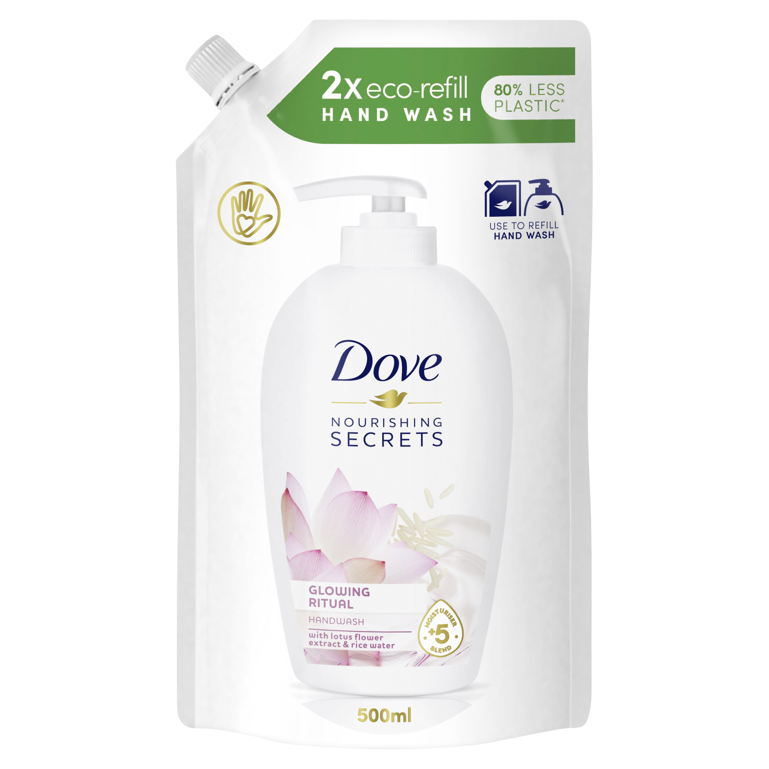 цена Dove Nourishing Secrets Glowing Ritual запас жидкого мыла, 500 мл