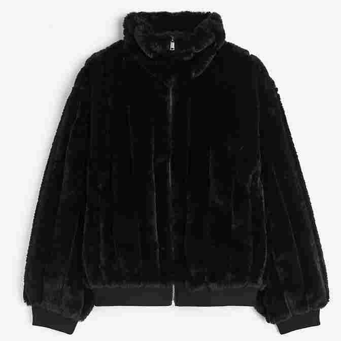 

Куртка H&M Fluffy, черный