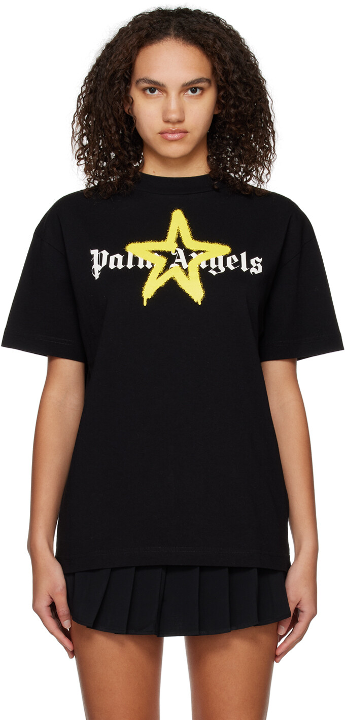 

Футболка с напылением Black Star Palm Angels