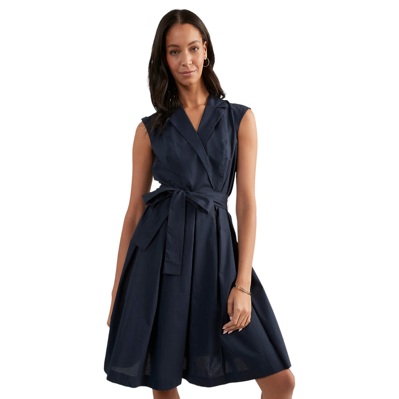 

Платье-рубашка Tommy Hilfiger Sleeveless Belted, темно-синий