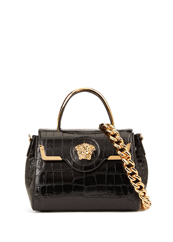 

Черная женская кожаная сумка la medusa Versace