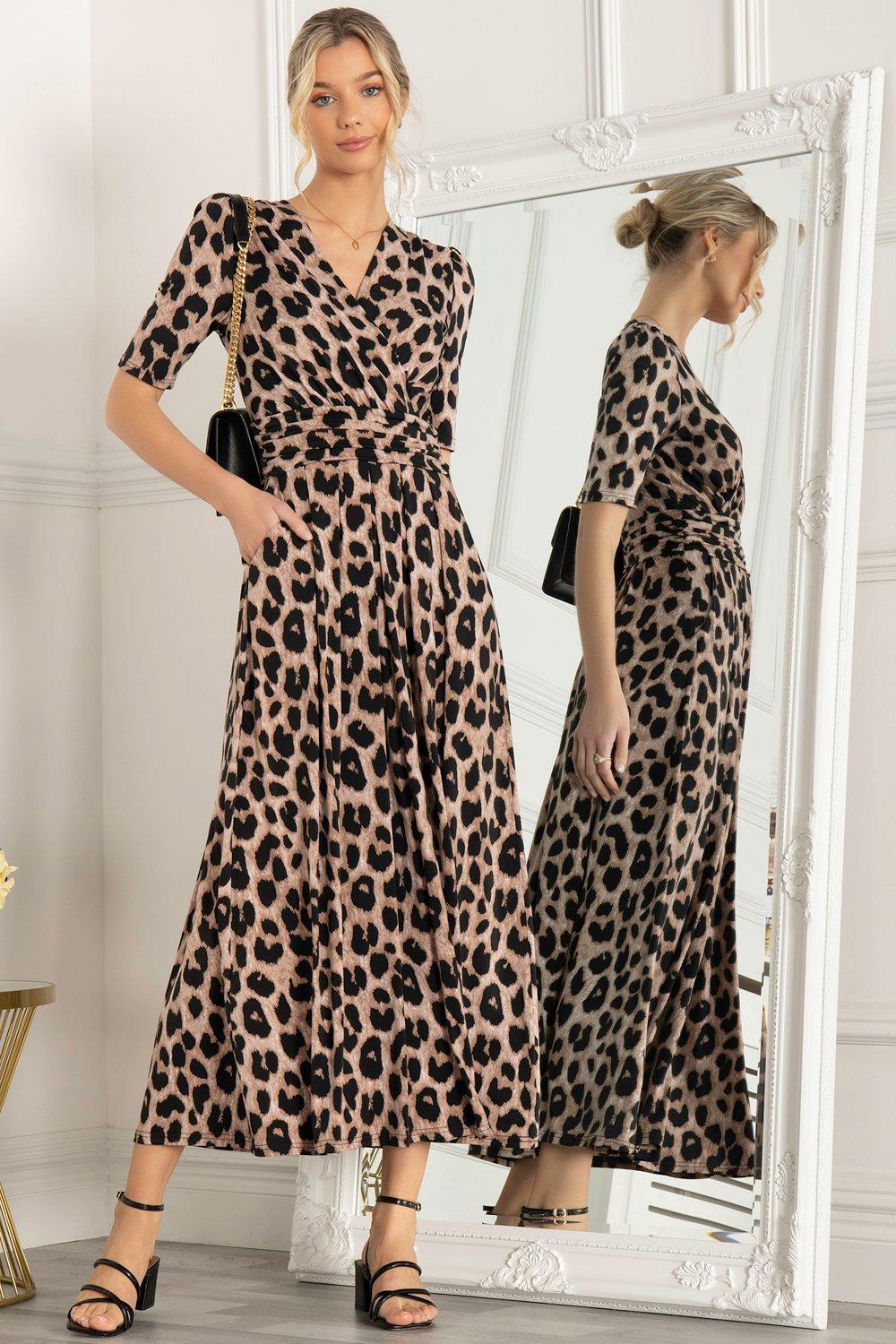 Платье макси Beatrice из джерси Jolie Moi, бежевый платье рубашка из джерси с длинным рукавом и принтом jolie moi черный
