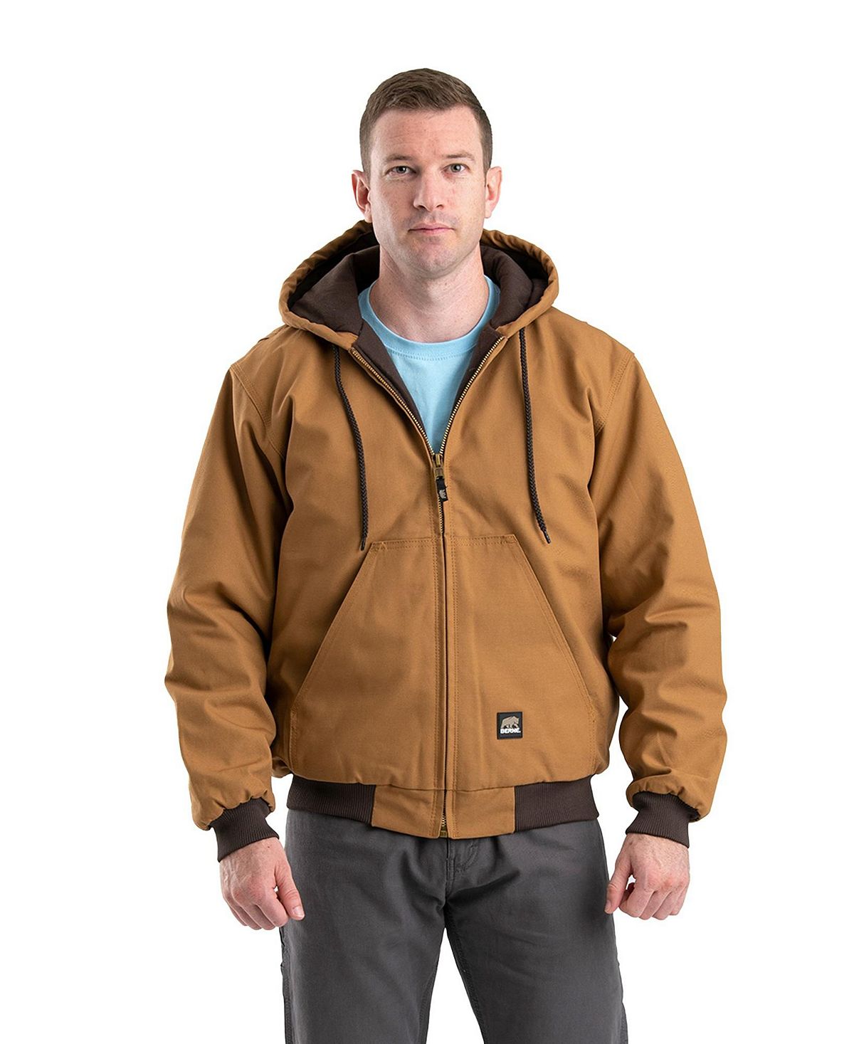 Мужская активная куртка с капюшоном Heritage Duck Hooded Berne мужское пальто heritage duck chore большое и высокое berne