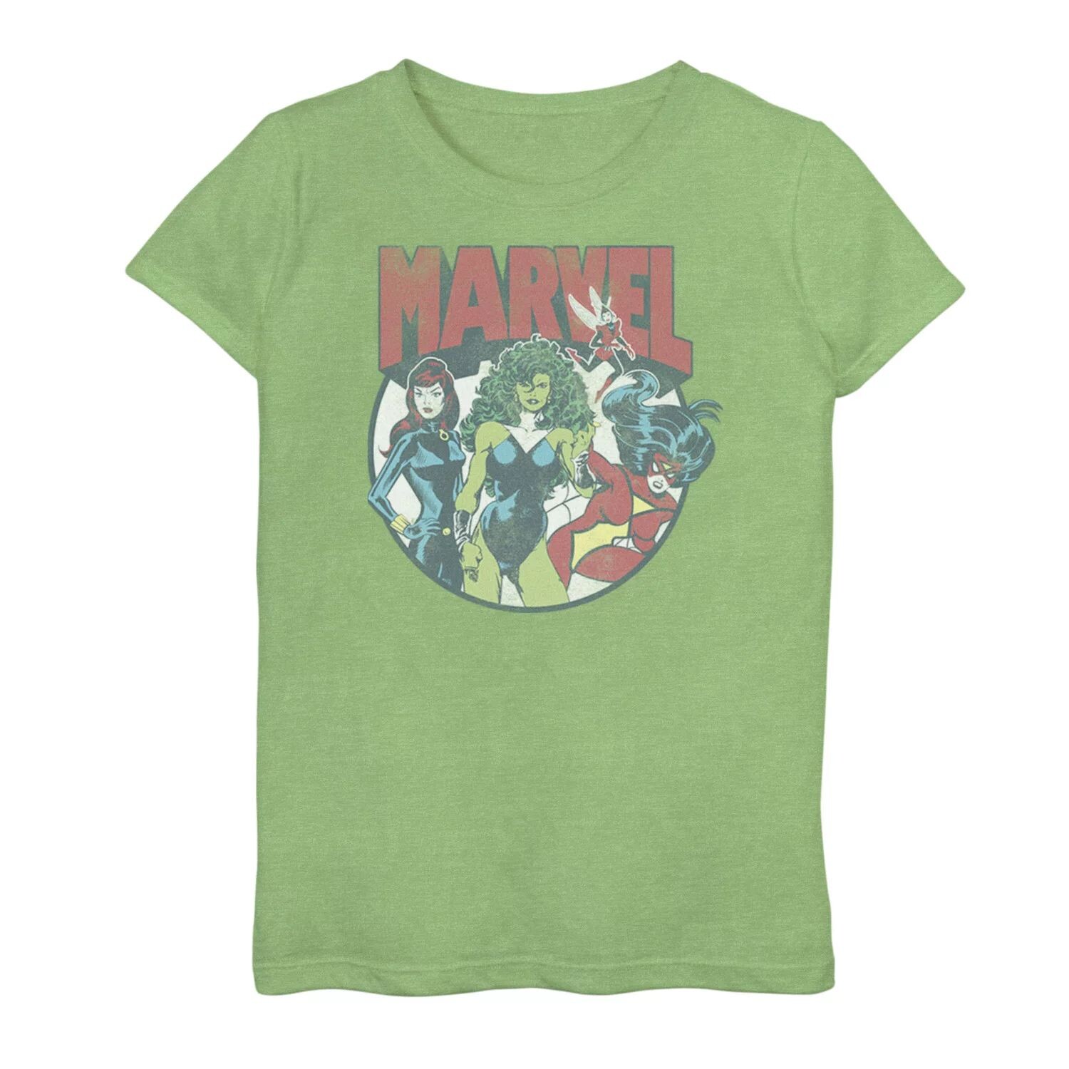 

Женская футболка Marvel с изображением круга для девочек 7–16 лет Marvel