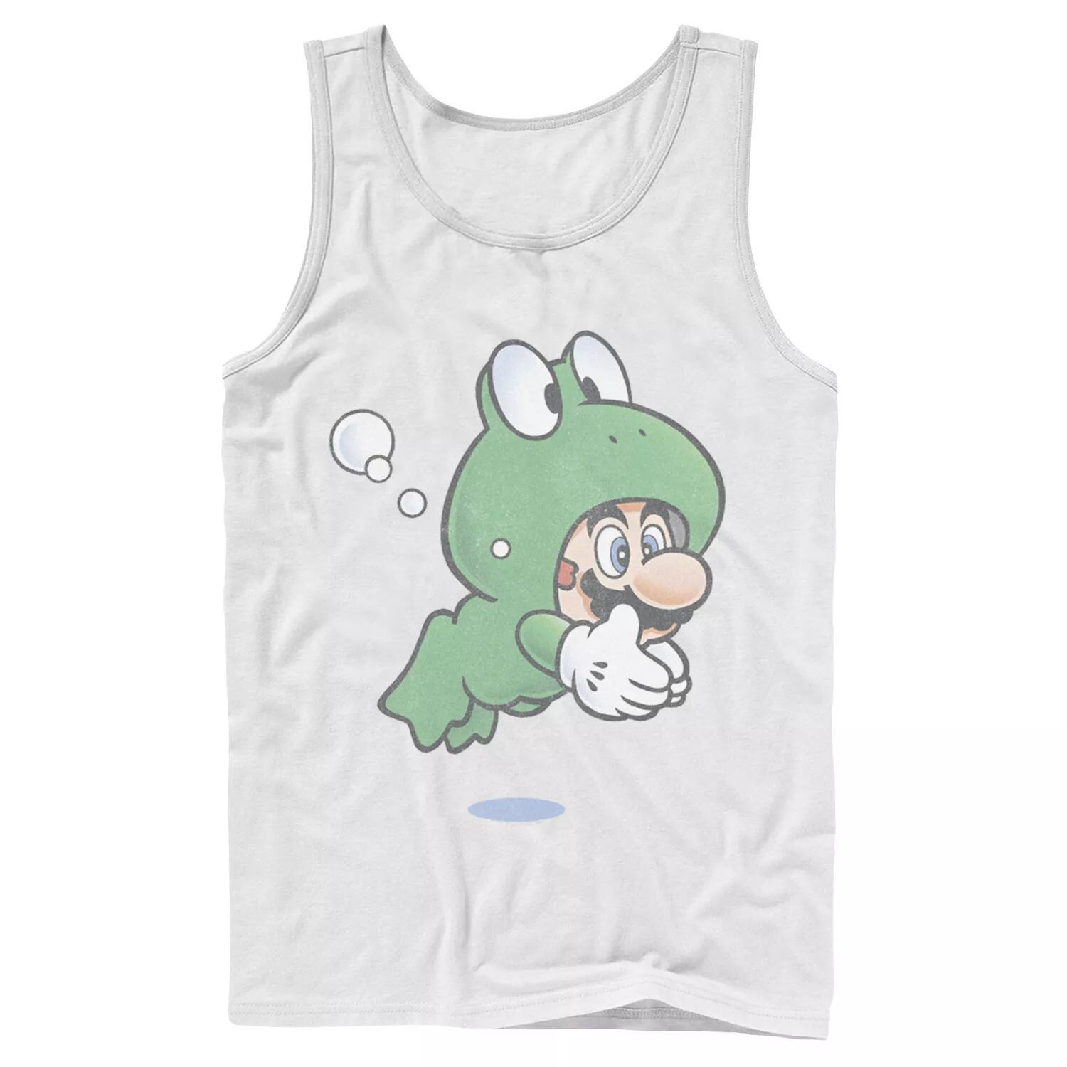 

Мужская майка Super Mario Frog Faded Portrait Licensed Character