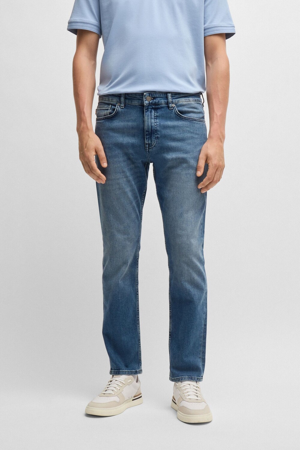 

Джинсы Slim Fit из эластичного денима Boss, синий
