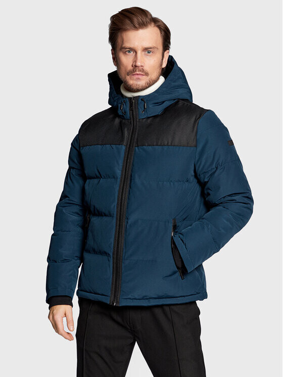 

Пуховик стандартного кроя Dkny, синий