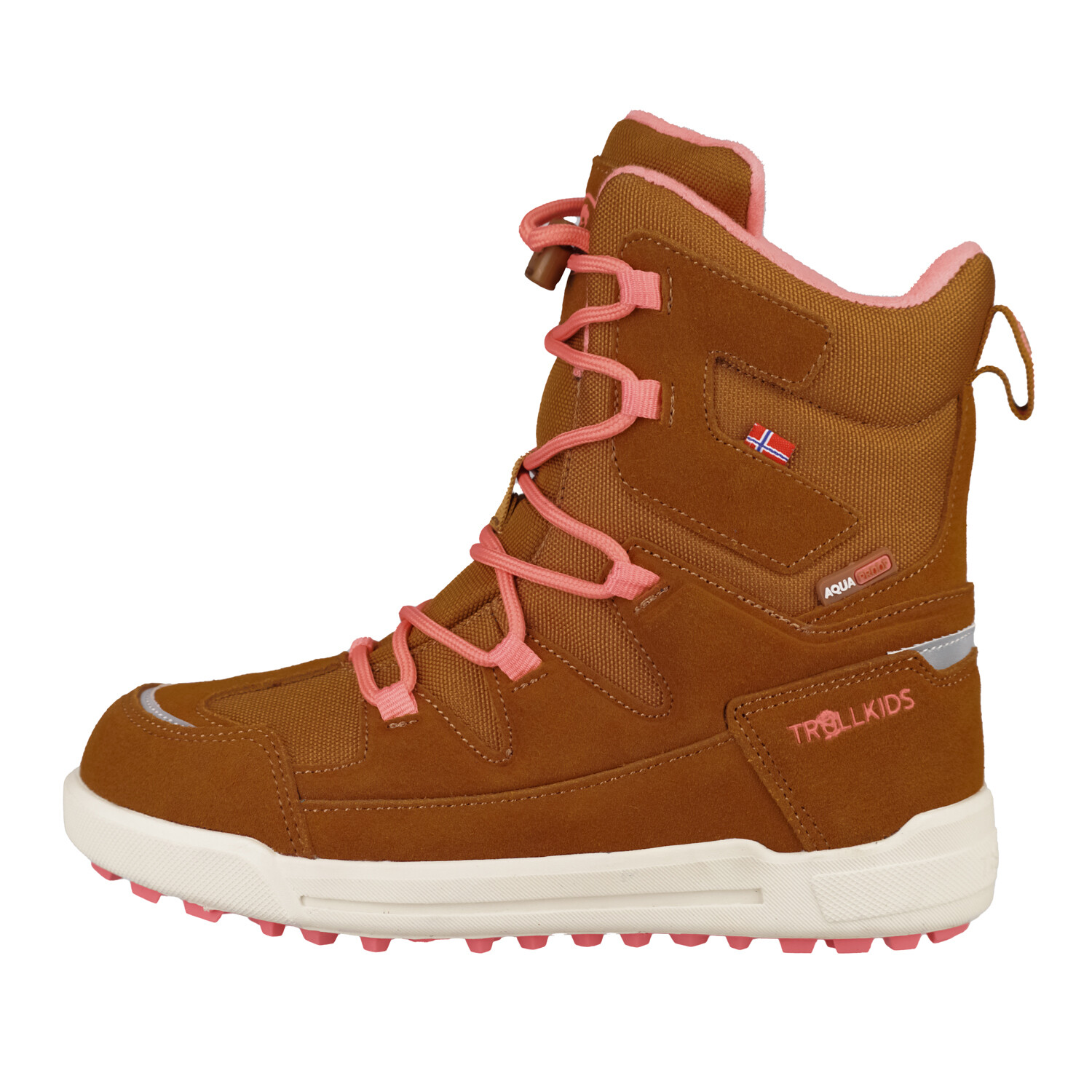 

Ботинки Trollkids Winterschuhe Finnmark, цвет Karamell-Braun/Lachsrosa