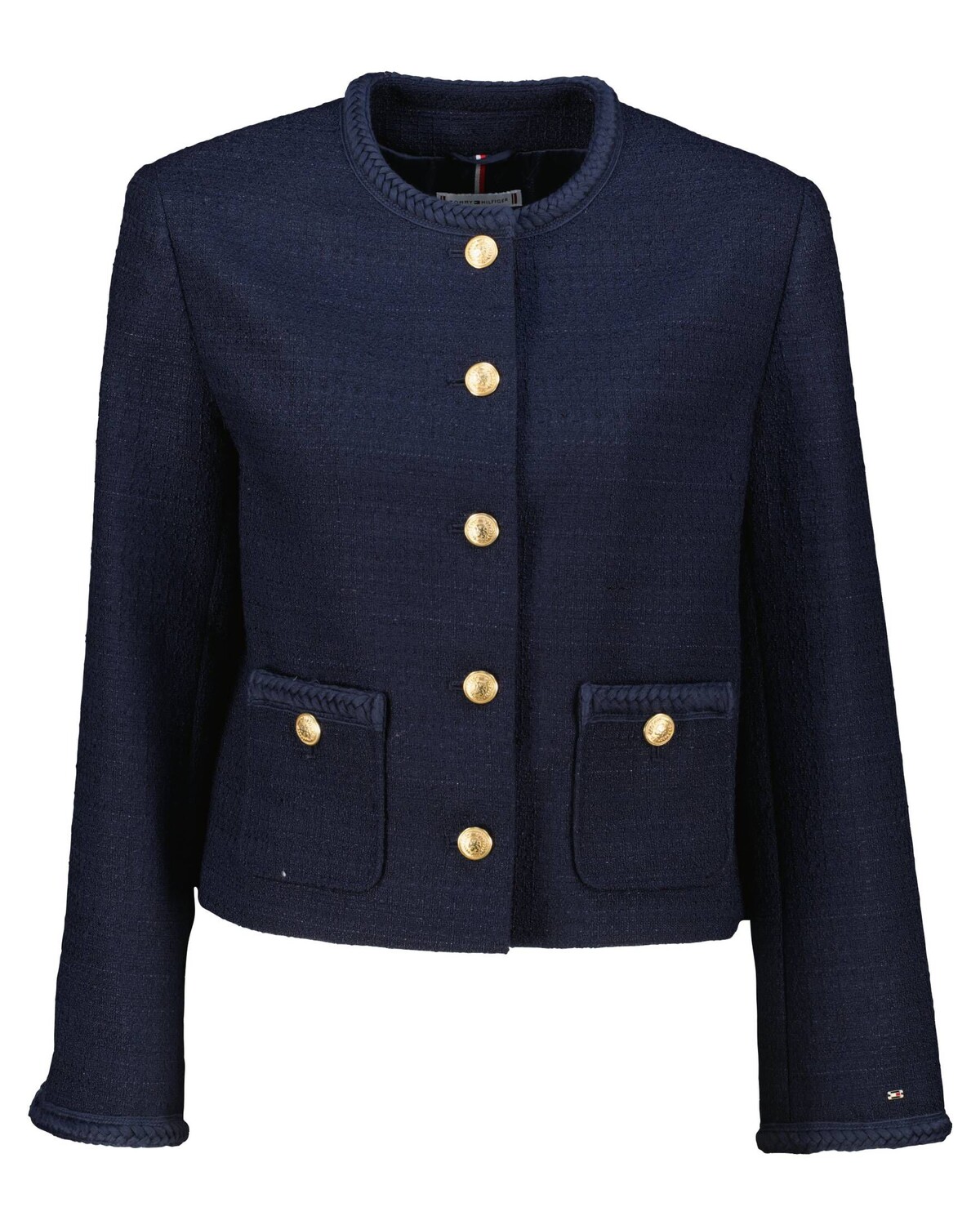 

Твидовый пиджак свободного кроя Tommy Hilfiger, синий