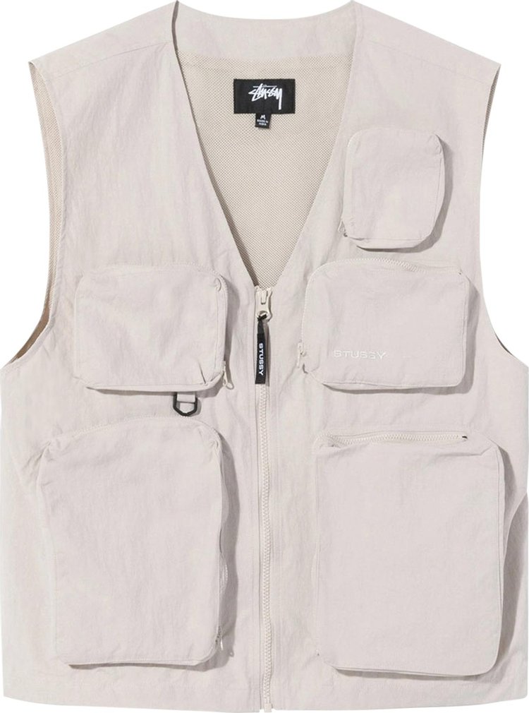 

Жилет Stussy Nylon Approach Vest 'Stone Grey', серый