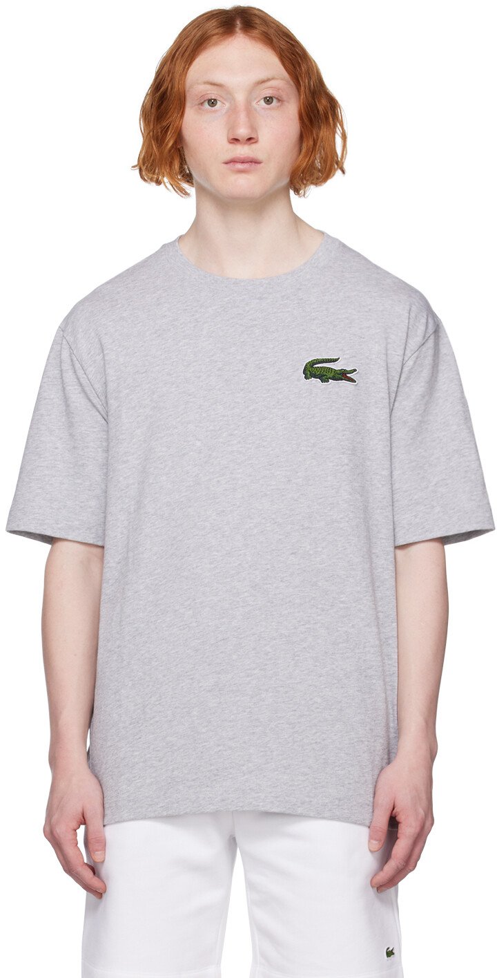 

Серая свободная футболка Lacoste, Серый