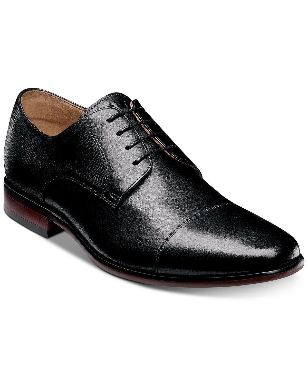 Мужские оксфорды angelo cap-toe Florsheim, черный - фото