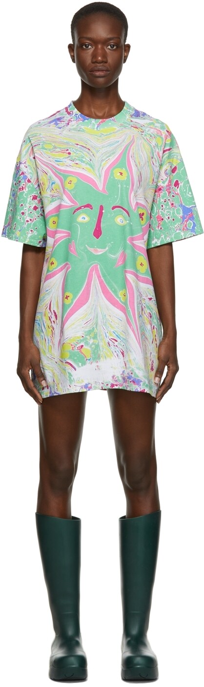 

Многоцветное платье с принтом Myfawnwy Edition Stella McCartney