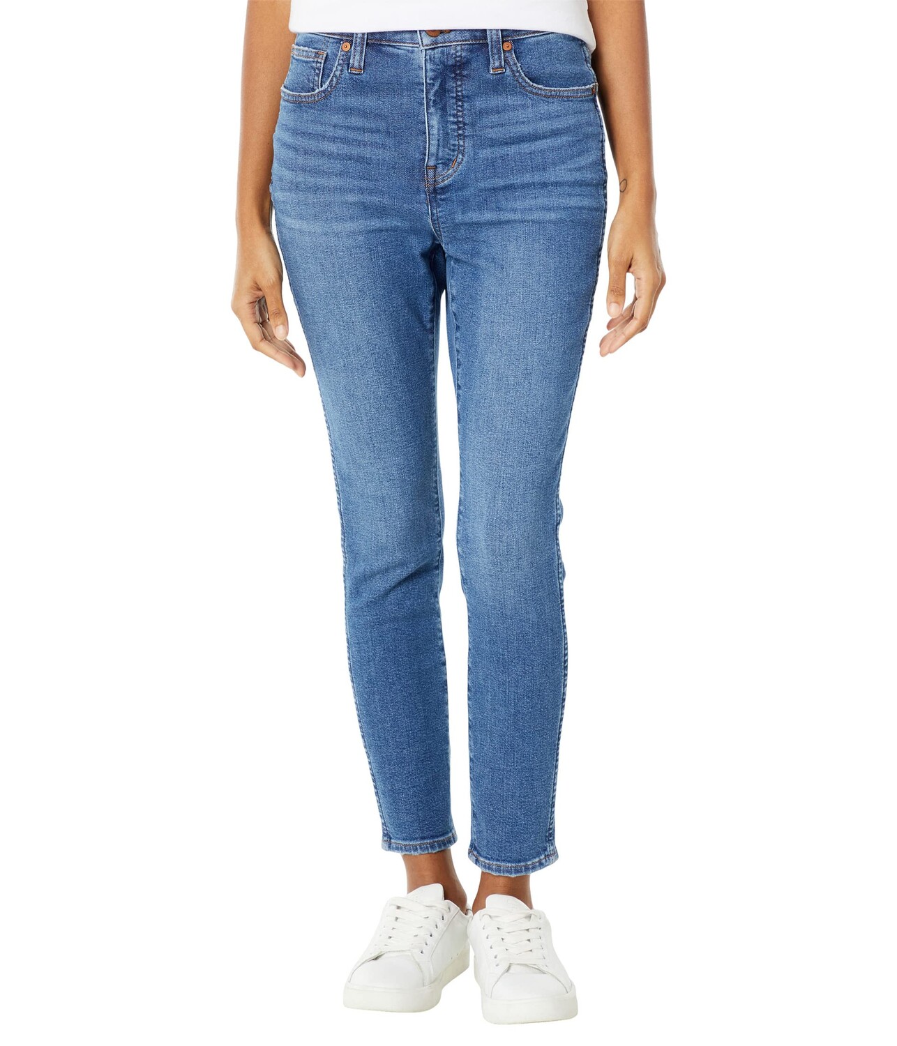 

Джинсы Madewell, 10" High-Rise Skinny Crop Jeans in Bradfield Wash