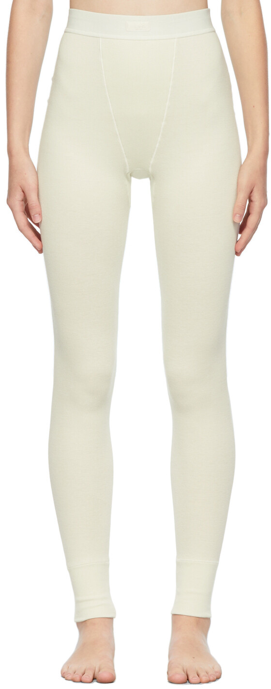 

Хлопковые леггинсы в рубчик Off-White SKIMS
