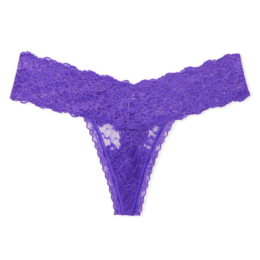 цена Трусики-стринги Victoria's Secret Lacie Posey Lace, пурпурный
