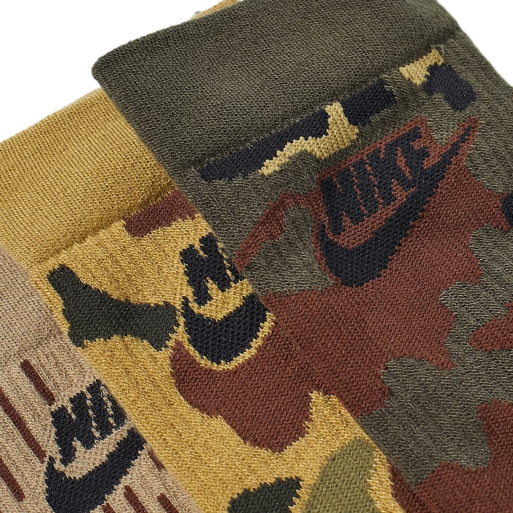 

Носки Nike Everyday Essential Camo 3 Pack, зеленый