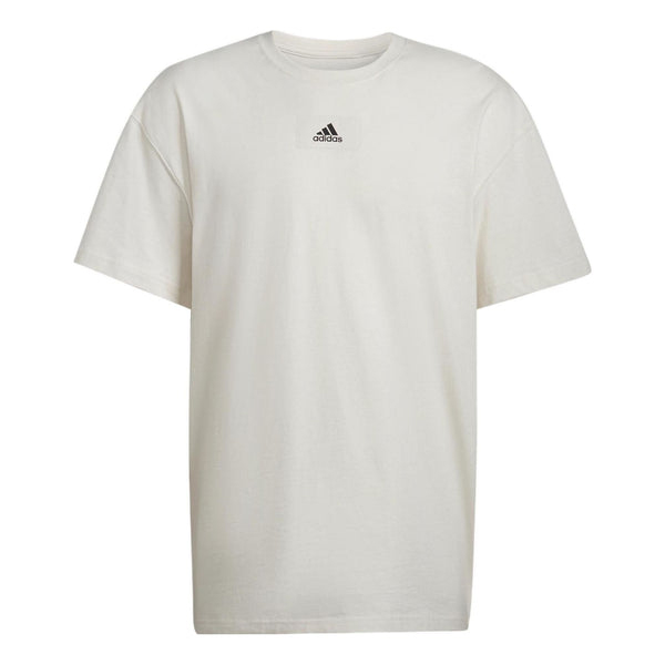 цена Футболка Adidas Solid Color Sports Round Neck Short Sleeve Beige, Бежевый
