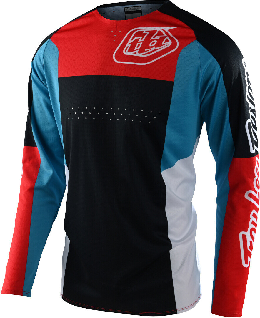 

Джерси Troy Lee Designs SE Pro Quattro Мотокросс, черно-красно-синее