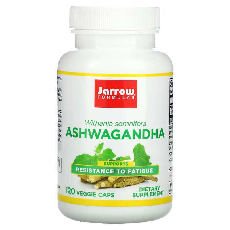 Ашваганда Jarrow Formulas, 120 растительных капсул jarrow formulas ашваганда 300 мг 120 растительных капсул