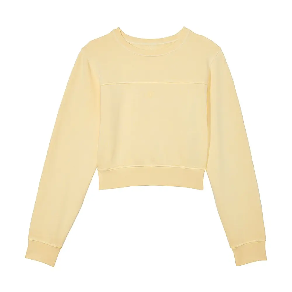 

Свитшот Victoria's Secret Pink Ivy Fleece Yoke Seam Crew, светло-желтый