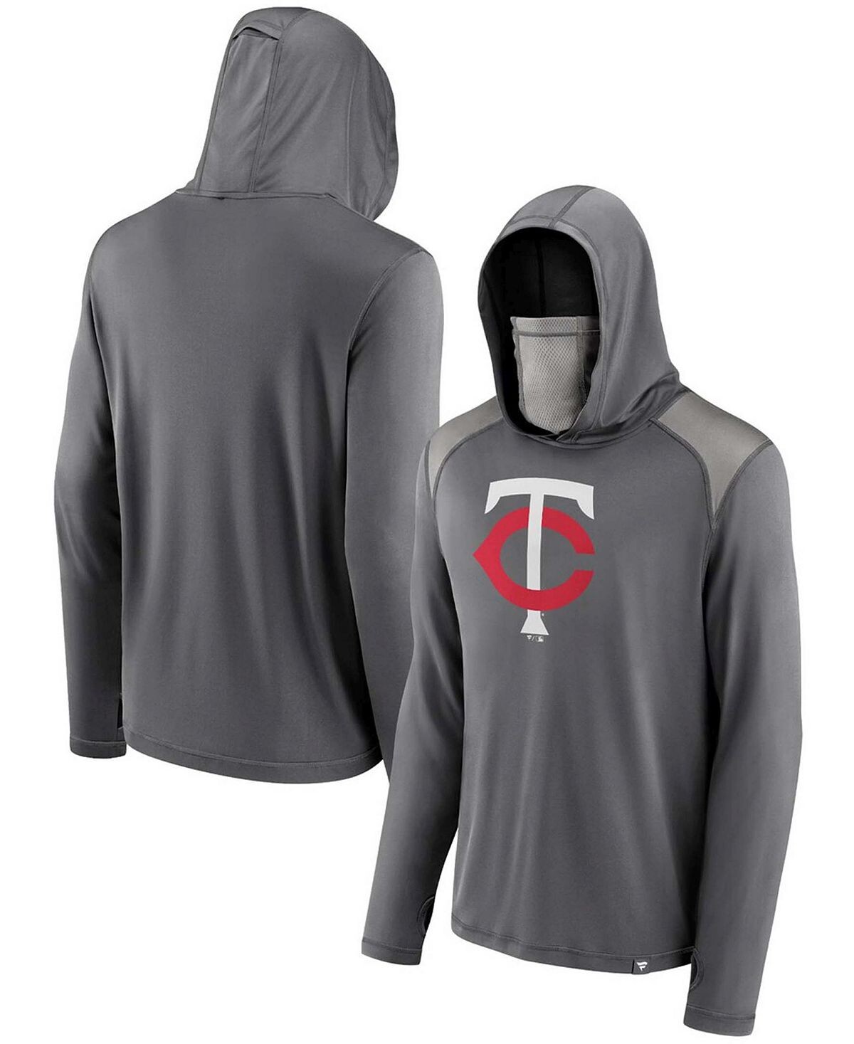 

Мужская серая толстовка с капюшоном minnesota twins rally on transitional haven pullover с лицевым покрытием Fanatics, серый