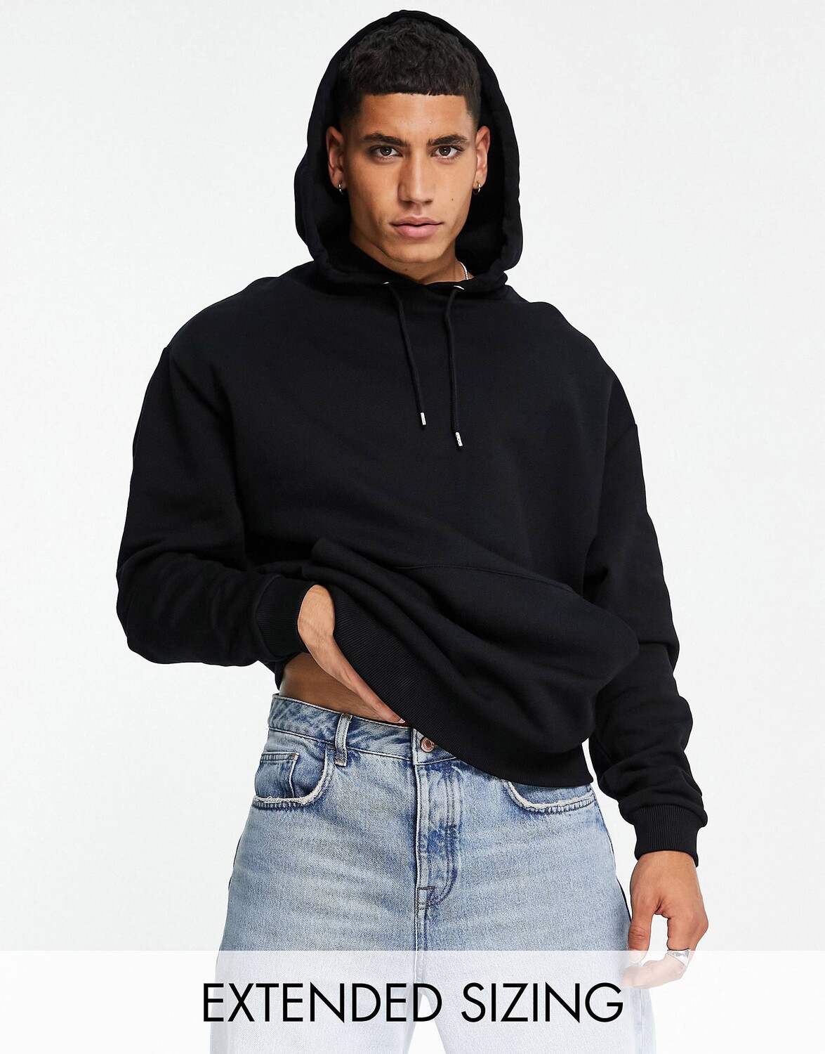 

Черная толстовка оверсайз ASOS DESIGN