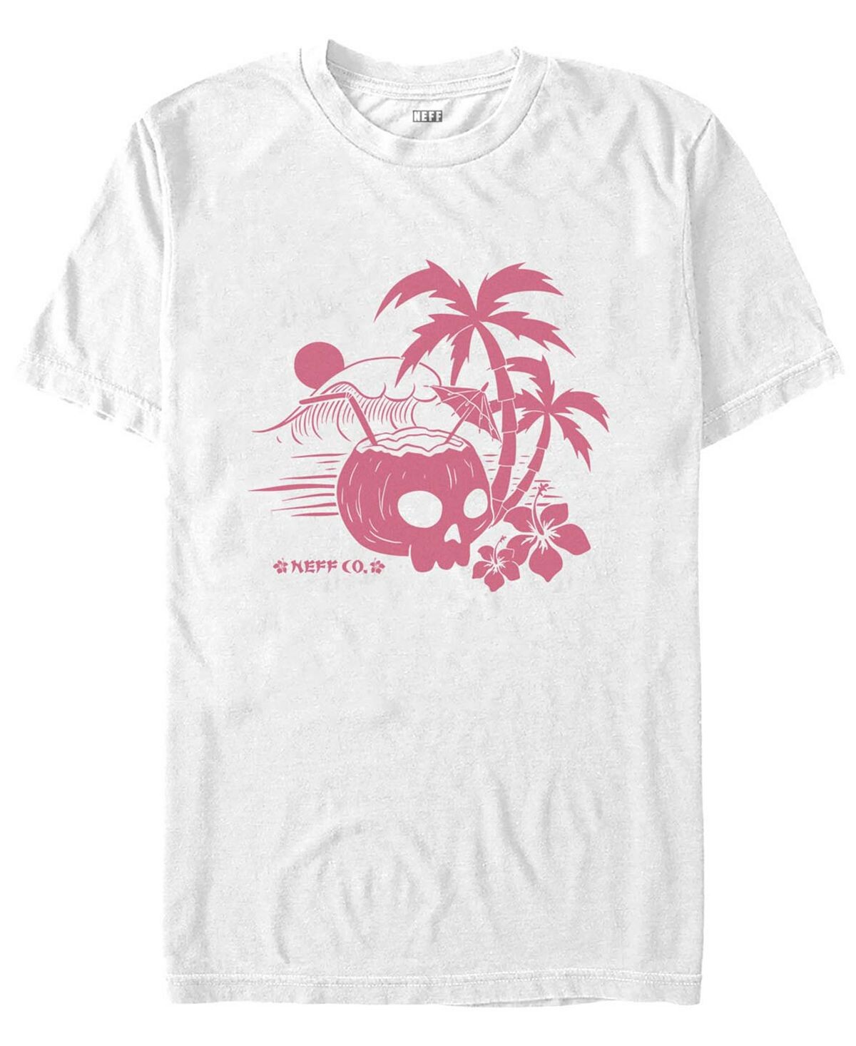

Мужская футболка с коротким рукавом neff skull beach Fifth Sun, белый