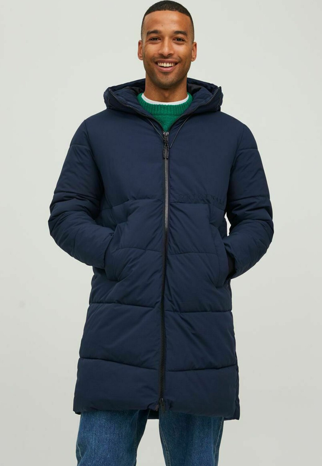 

Пальто зимнее Jack & Jones, синий