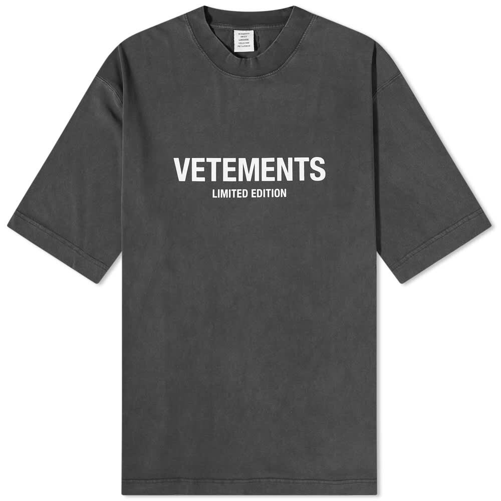 

Футболка VETEMENTS Logo Tee, Серый