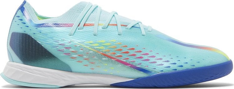 Кроссовки Adidas X Speedportal.1 IN 'Al Rihla Pack - Clear Aqua', синий - фото