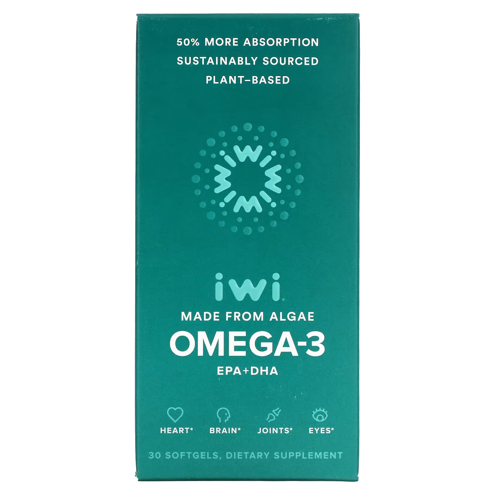 iWi, Омега-3 ЭПК и ДГК, 30 мягких таблеток iwi добавка с омега 3 эпк и дгк 60 мягких таблеток