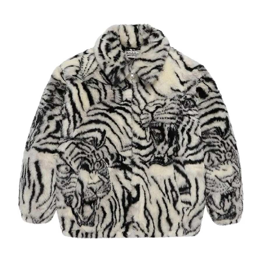 

Куртка Wacko Maria x Tim Lehi Fur Coach, белый/черный