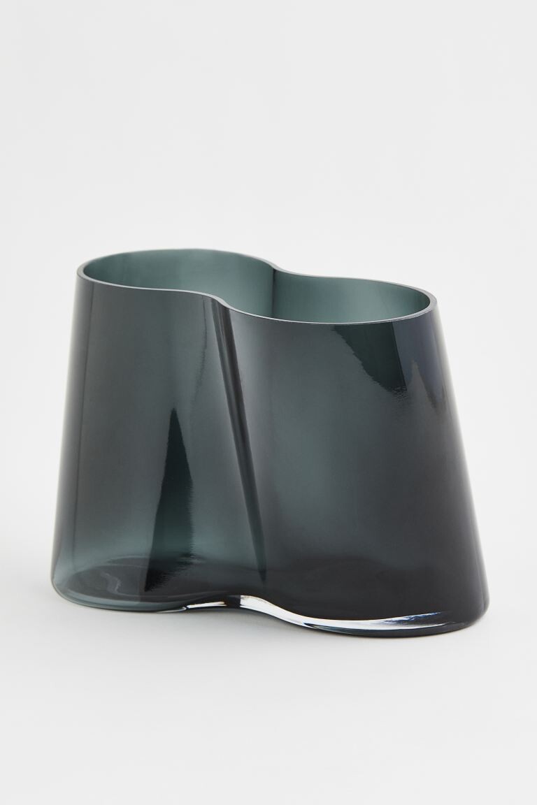

Ваза H&M Home Glass Vase, тёмно-серый