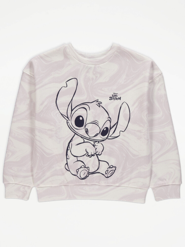 

Толстовка Disney Lilo & Stitch с лиловым мраморным персонажем George., сиреневый