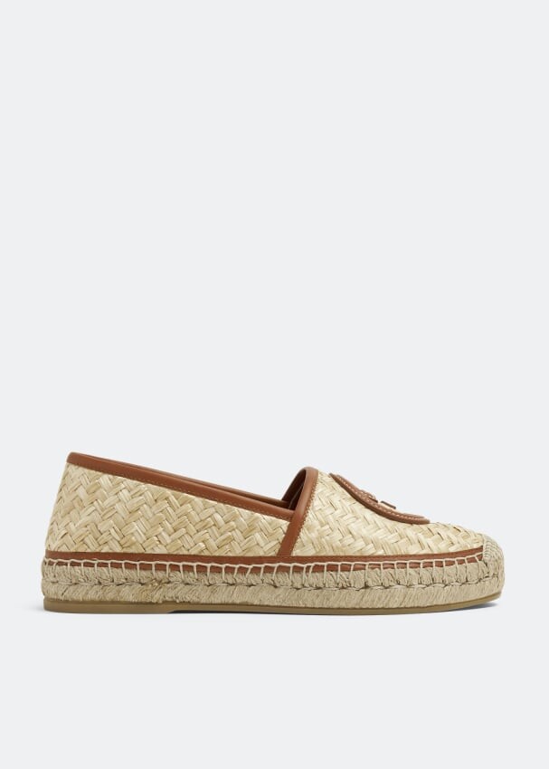 

Эспадрильи GUCCI Raffia espadrilles, бежевый