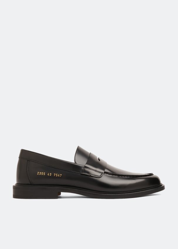 

Лоферы COMMON PROJECTS Leather loafers, черный