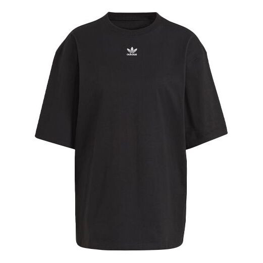 

Футболка Adidas originals Solid Color Round Neck Sports Short Sleeve Black T-Shirt, Черный