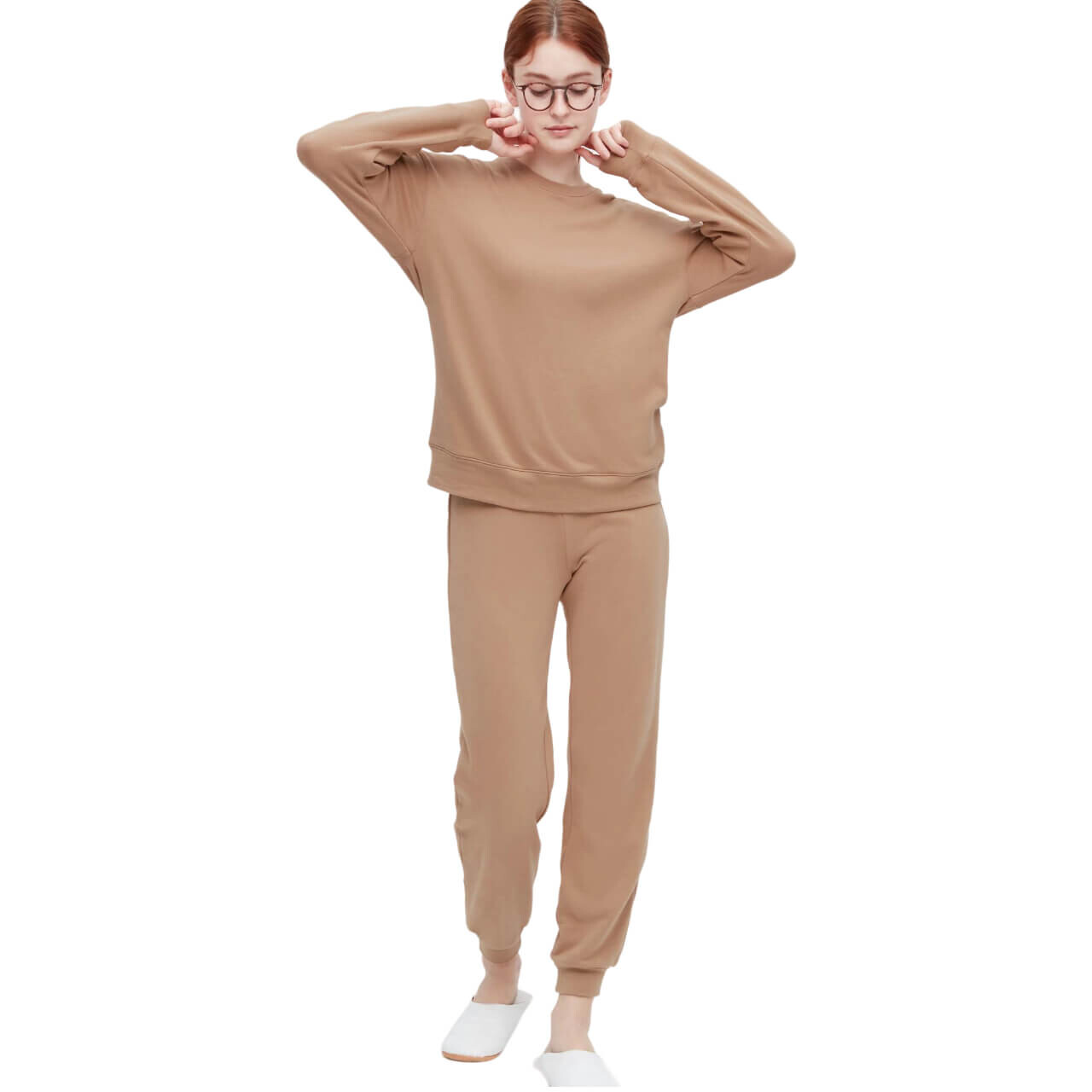 

Домашний комплект Uniqlo Ultra Stretch Set, светло-коричневый