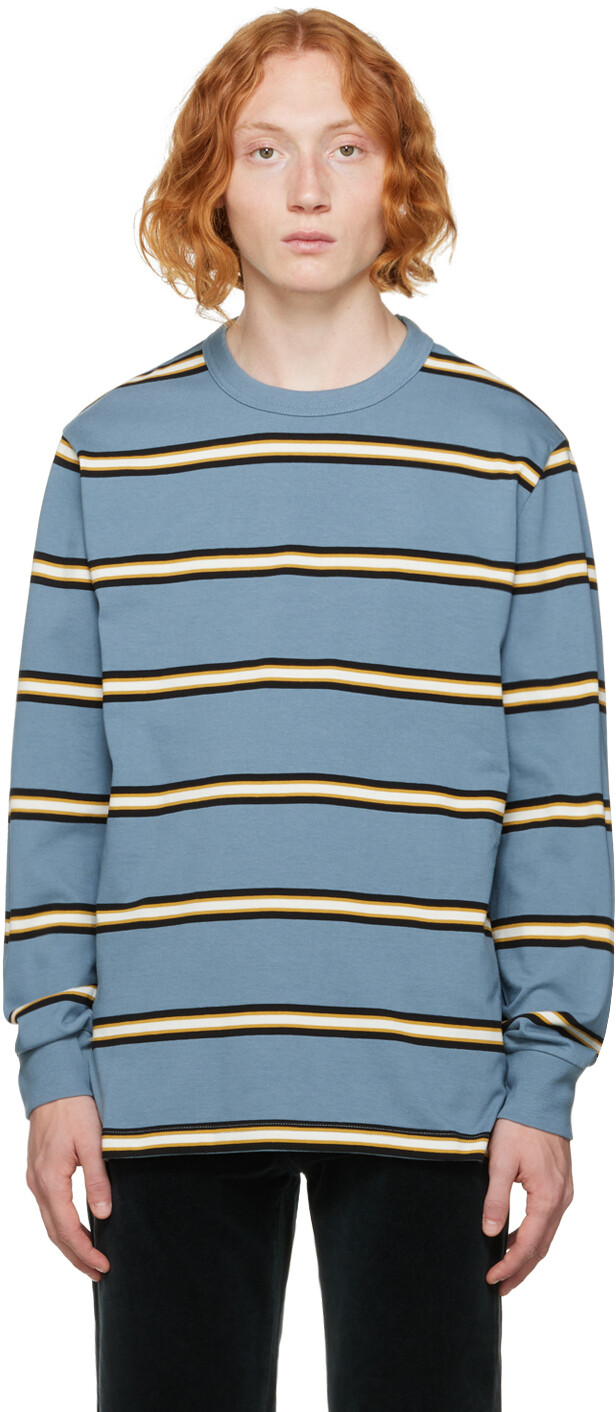 

Синяя полосатая футболка с длинным рукавом PS by Paul Smith