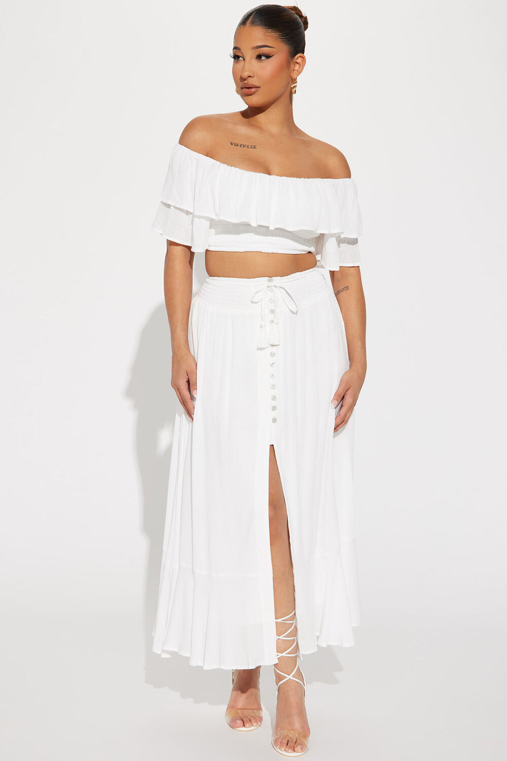 

Юбка Fashion Nova FE23A657SET, белый
