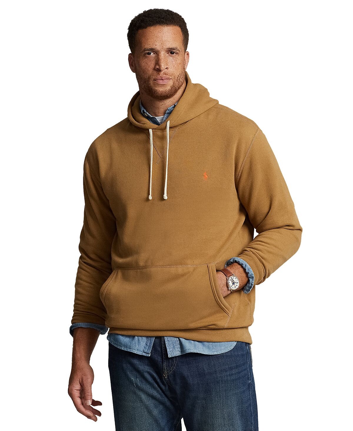 

Мужская флисовая худи большого и высокого роста rl Polo Ralph Lauren, мульти