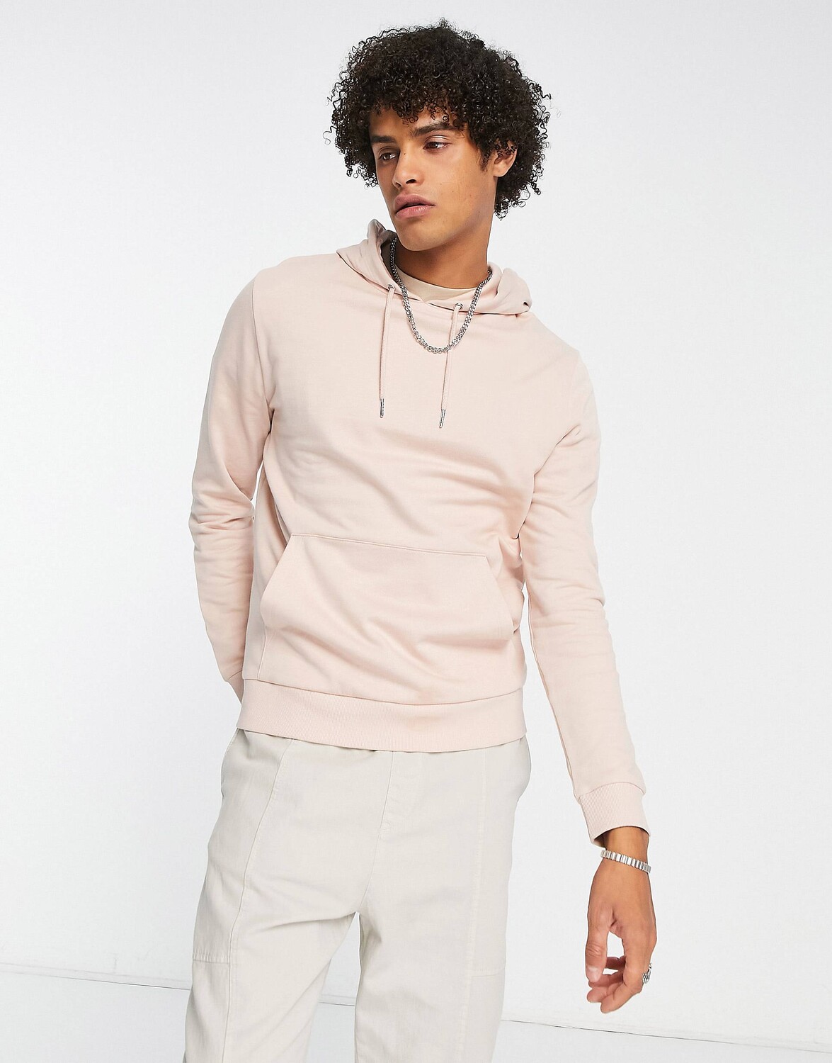 

Худи розового цвета ASOS DESIGN, Розовый