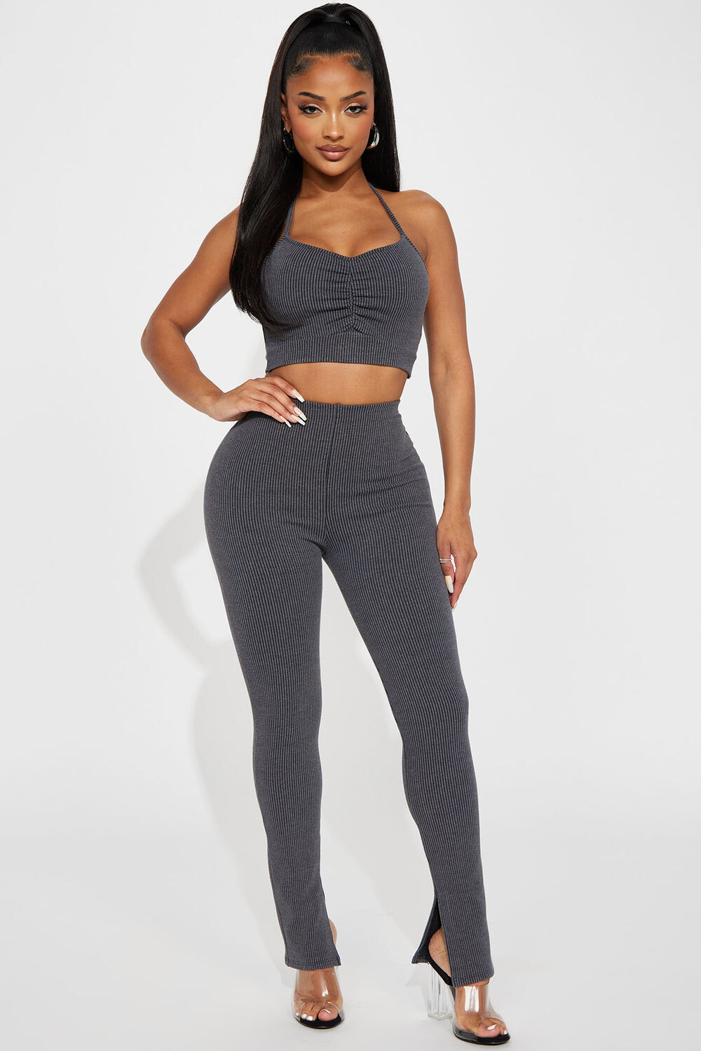 

Леггинсы Fashion Nova T1393SET, угольный