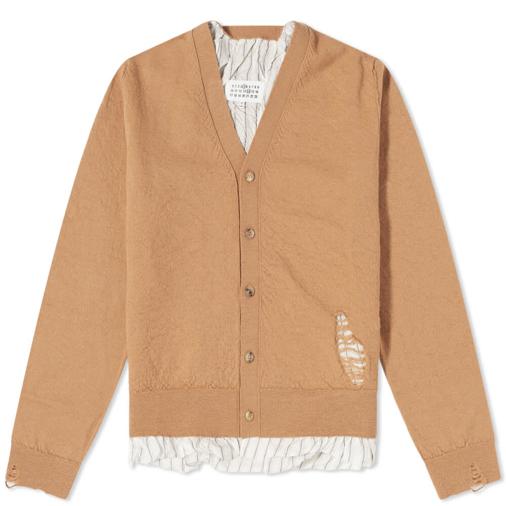 

Кардиган с потертыми вставками Maison Margiela
