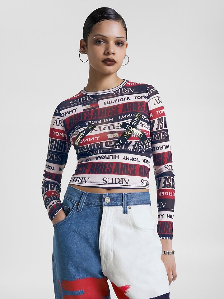 

TOMMY X ARIES Топ с длинными рукавами Tommy Jeans