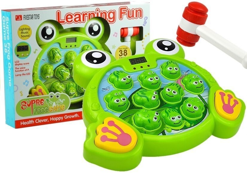 

Светящиеся лягушки с молотком Аркадная игра Lean Toys
